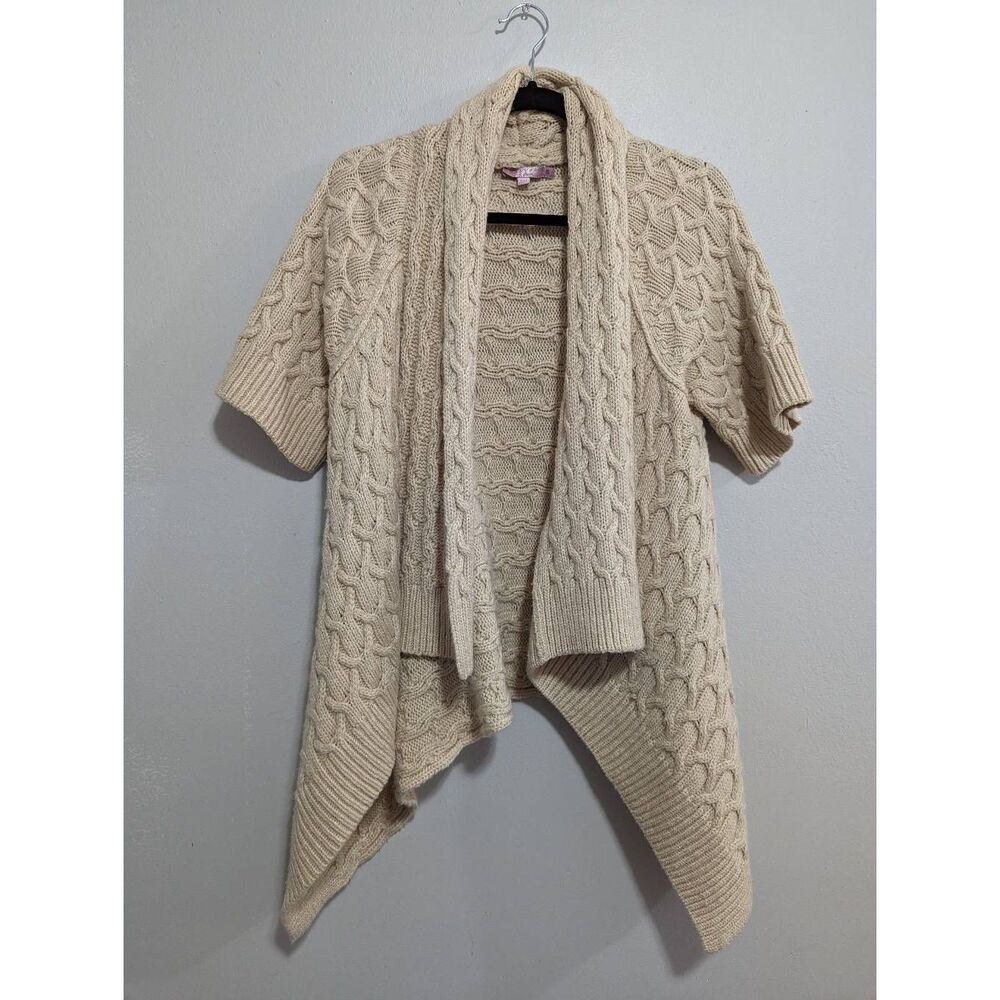 Calypso St. Barth assymetric wool blend cardigan size Small